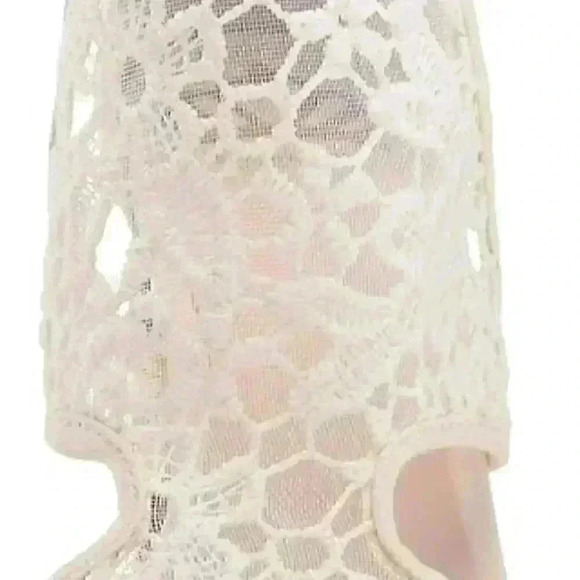 Fergalicious Maddox 3 Peep Toe Block Heels Maddox 3 Cream SIZE 6 (BRAND NEW) - Picture 4 of 16